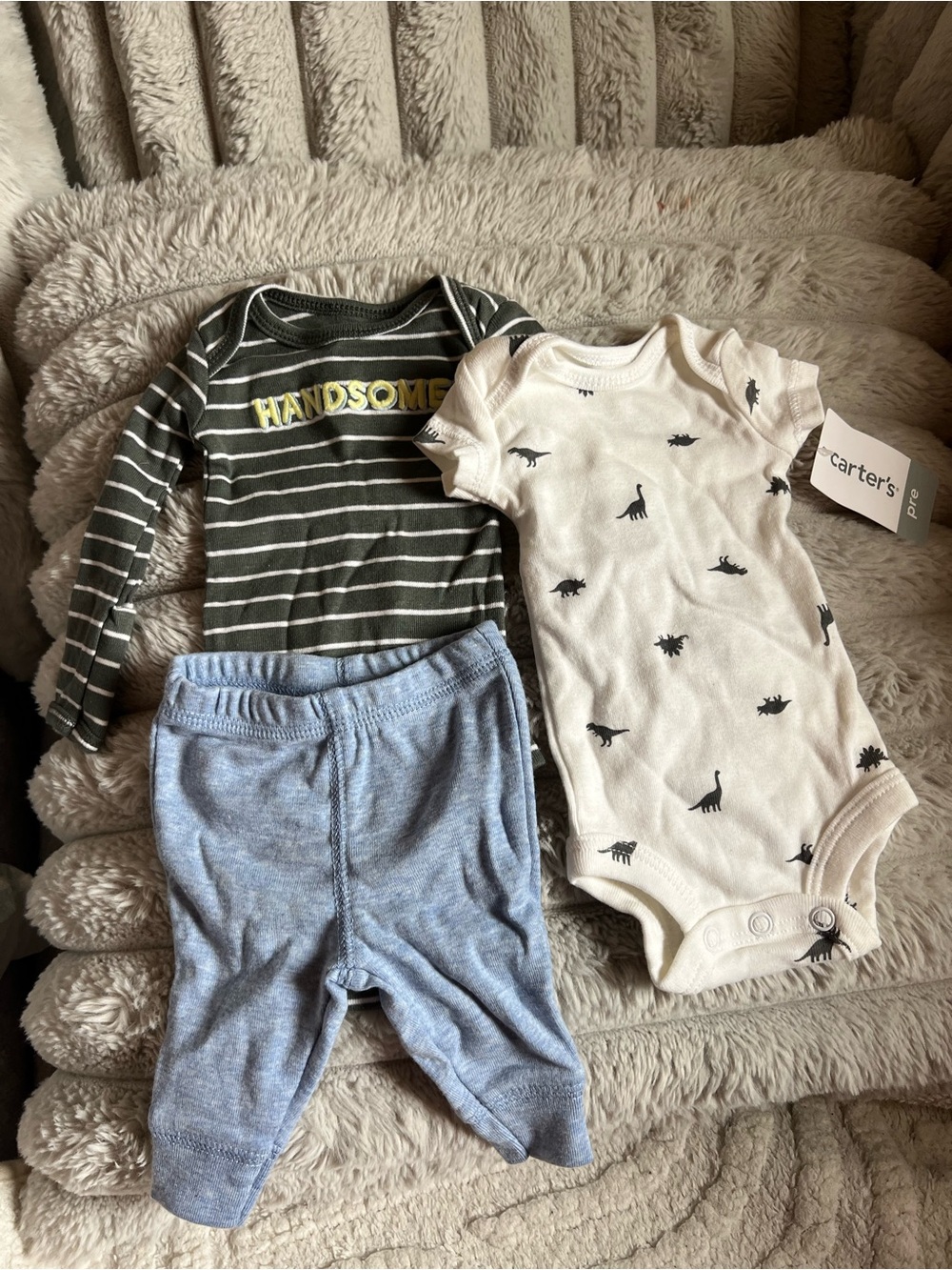 Carter's Light Blue Baby Bottoms